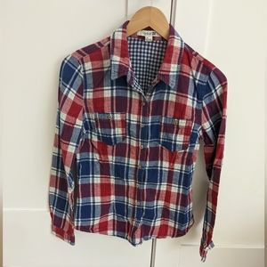 ✨4 for 12 Forever 21 Long Sleeve Plaid Button Down - Large (Fits like Small)